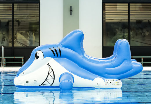 Buy an airtight small slide in shark theme for both young and old. Order inflatable water attractions now online at JB Inflatables America