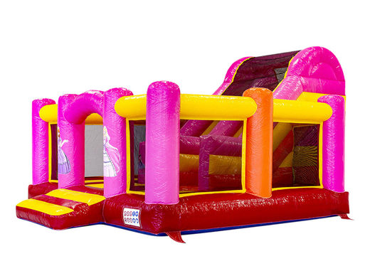Koop opblaasbare coole slidebox met prinses thema voor kids. Bestel springkussens online bij JB Inflatables Nederland