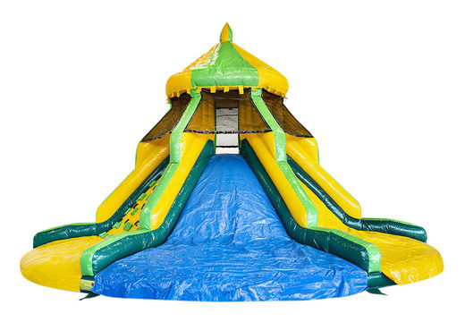Buy jungle themed tower inflatable slide for kids. Order inflatable slides now online at JB Inflatables America