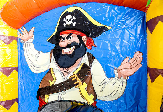 Buy Jumpy Happy Pirate bouncer with a slide for children. Order inflatable bouncers online at JB Inflatables America