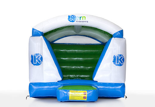 Order custom Kern -mini covered inflatables with your logo with or without a roof at JB Inflatables America. Request a free design for inflatable bounce houses in your own corporate identity now