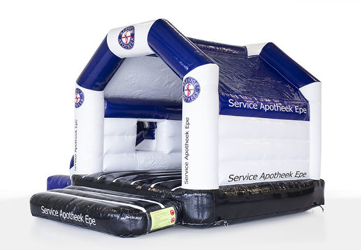 Order custom inflatable Service Pharmacy - Multifun with slide bouncers at JB Inflatables America. Request a free design for inflatable bounce houses in your own corporate identity now