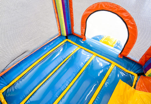 Buy mini inflatable party bounce house with slide for kids from JB Inflatables. Order inflatable bounce houses with slide online at JB Inflatables America
