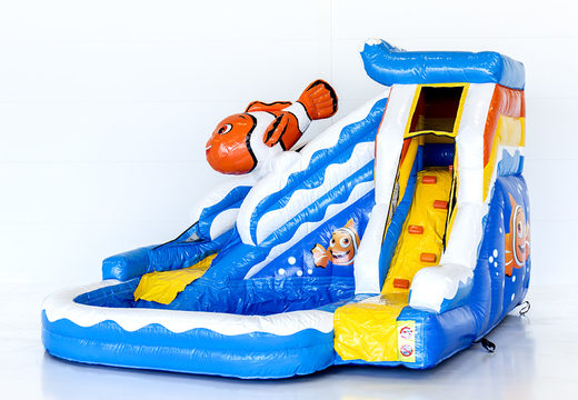 Buy multifunctional splashy clownfish bouncer at JB Inflatables America. Order bouncers online at JB Inflatables America 