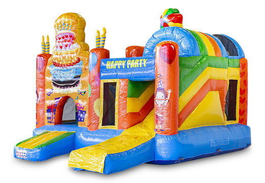 Buy indoor inflatable multiplay bounce house in theme party with slide for children. Order inflatable bounce houses online at JB Inflatables America