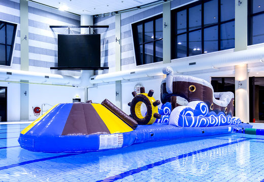 Order inflatable airtight slide in pirate theme for both young and old. Buy inflatable pool games now online at JB Inflatables America