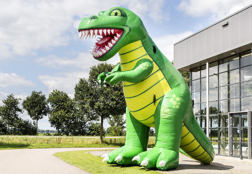Bestel een opblaasbare dinosaurus van 6 meter hoog voor kinderen. Koop springkussens nu online bij JB Inflatables Nederland