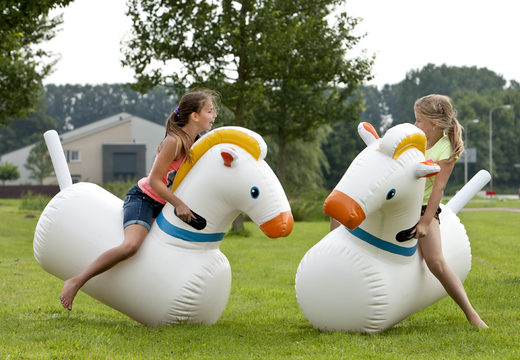 Buy inflatable mega-sized bouncy horses for both old and young. Order inflatable items online at JB Inflatables America