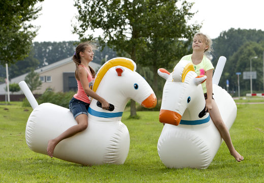 Get your inflatable mega-sized bouncy horses for both old and young online now. Order inflatable items at JB Inflatables America