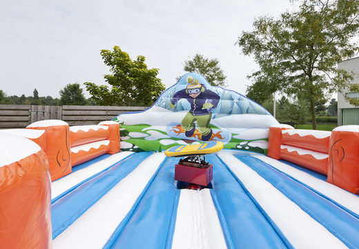 Buy an inflatable fall mat in a snowboard theme for both old and young. Order an inflatable fall mat now online at JB Inflatables America