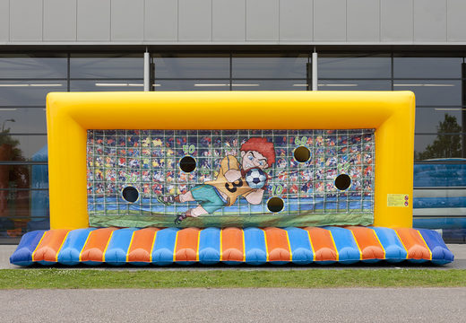 Get an inflatable soccer goal with an inflatable bed for both young and old. Buy inflatable soccer goal with bed now online at JB Inflatables America