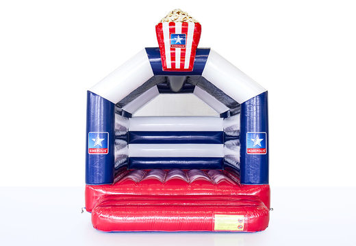 Order custom inflatable Kinepolis -A Frame bounce houses with a 3D object at JB Inflatables America. Request a free design for inflatable bounce houses in your own corporate identity now