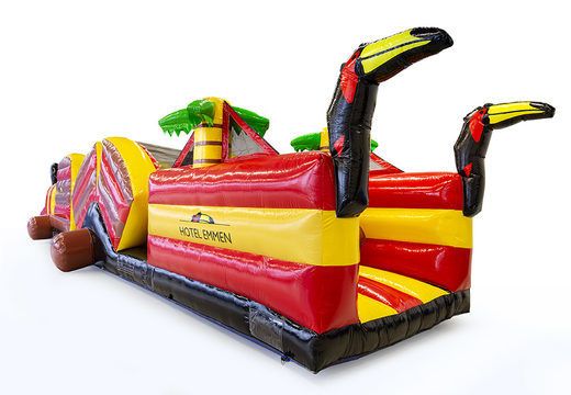 Order custom-made 15 meter Van der Valk obstacle course. Buy inflatable obstacle courses online now at JB Promotions America