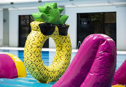 Order Flamingo Run assault course for both young and old. Buy inflatable pool obstacle courses online now at JB Inflatables America