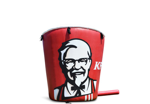 Order full color print 3 meter high KFC bucket blow-up promotionals. Buy iblow up advertising online at JB Inflatables America