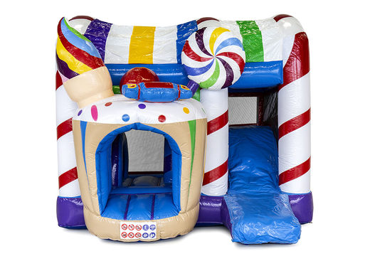 Multiplay candyworld bouncy castle for children. Buy inflatable bouncy castles online at JB Inflatables America