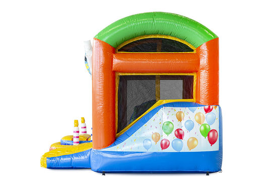 Order mini inflatable with slide party bounce house with slide for children. Buy inflatable bounce houses online at JB Inflatables America