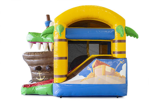 Order mini inflatable with slide pirate bouncer with slide for children. Buy inflatable bouncers online at JB Inflatables America
