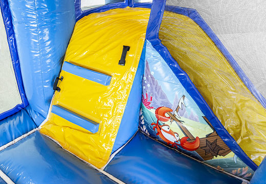 Order multiplay L Seaworld bounce house with a slide for children. Buy inflatable bounce houses online at JB Inflatables America