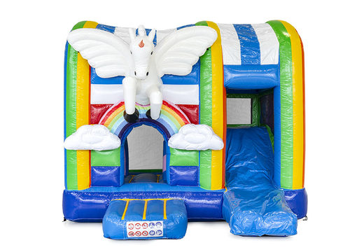 Order multiplay unicorn bounce house for children. Buy inflatable bounce houses online at JB Inflatables America
