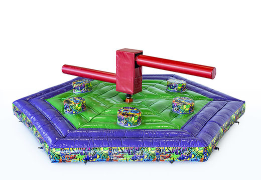 Buy Sweepermat graffiti with a large inflatable fall mat with eight platforms. Order the sweeper mat graffiti now online at JB Inflatables America