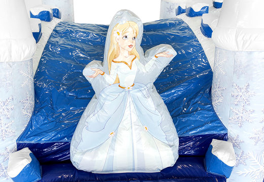 Multiplay ice bounce house with 3D objects and a slide for kids. Order inflatable bounce houses online at JB Inflatables America