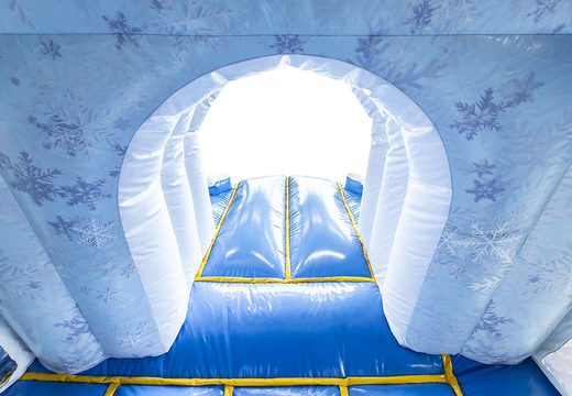 Buy medium inflatable ice bounce house with slide for kids. Order inflatable bounce houses online at JB Inflatables America