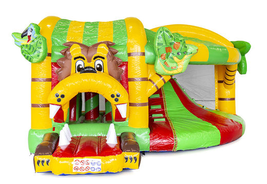 Order indoor inflatable multiplay bouncy castle with slide in jungle theme for children. Buy inflatable bouncy castles online at JB Inflatables America