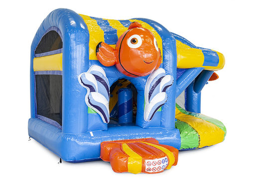Buy medium inflatable seaworld bounce house with slide for kids. Order inflatable bounce houses online at JB Inflatables America
