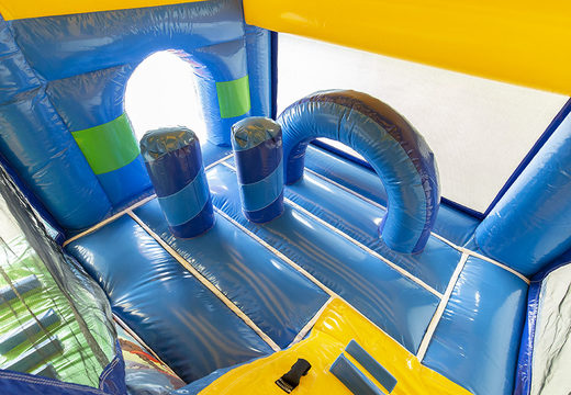 Order a seaworld-themed bounce house with a slide for children. Buy inflatable bounce houses online at JB Inflatables America