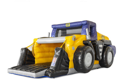 Order inflatable custom PORR shovel bouncy houses at JB Inflatables America. Request free design for inflatable bounce houses in your own color, logo, e-mail address and telephone number now