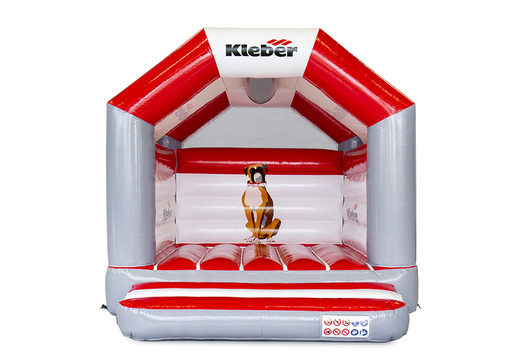 Buy custom Kleber A Frame bounce houses at JB Inflatables America. Request a free design for promotional inflatable bounce houses in your own corporate identity now