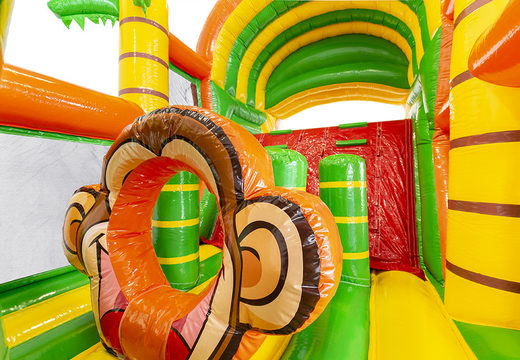 Buy inflatable 9m jungle obstacle course with 3D objects for kids. Order inflatable obstacle courses now online at JB Inflatables America