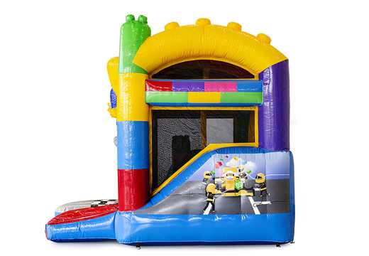 Order mini inflatable superblocks bouncy castle with slide for children. Buy inflatable bouncy castles online at JB Inflatables America