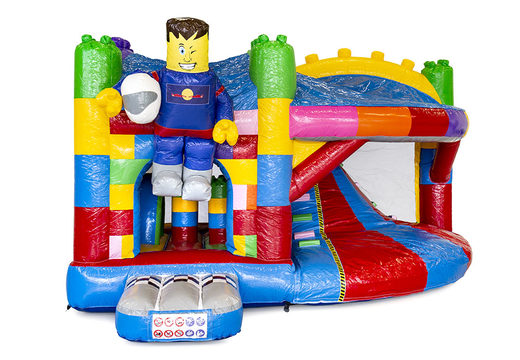 Order a bouncy castle in superblocks with a slide for children. Buy inflatable bouncy castles online at JB Inflatables America