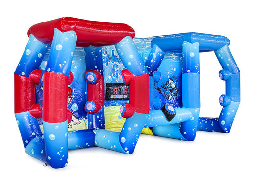 Order inflatable IPS Ninja Splash with a water sprayer for both young and old. Buy inflatable IPS Ninja attractions online now at JB Inflatables America 