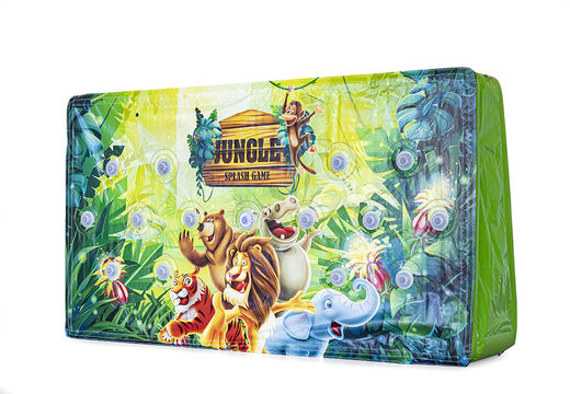Get a jungle themed inflatable IPS Splash Wall with a water sprayer at the top for both young and old. Order inflatable IPS Splash Walls now online at JB Inflatables America 