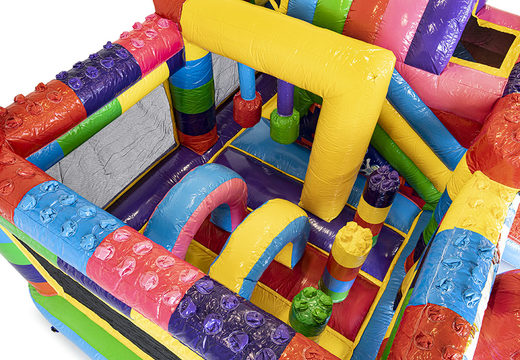 Order a bouncer in superblocks with a slide for children. Buy inflatable bouncers online at JB Inflatables America