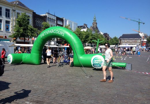 Buy a promotional cyclists' union start & finish arch for sport events at JB Promotions America. Order custom inflatable advertising arches online 