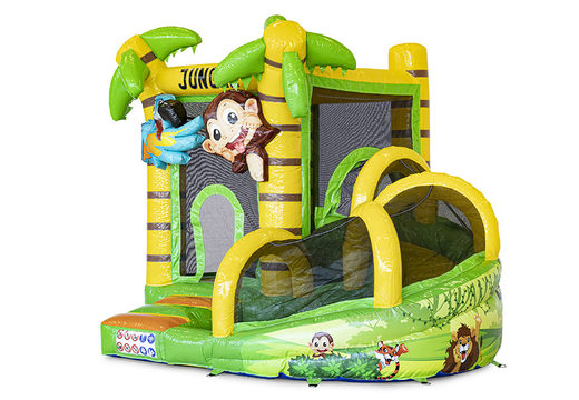 Order mini with slide jungle bounce house for children. Buy inflatable bounce houses online at JB Inflatables America