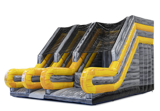 Order inflatable Base Jump City with an extra thick crash mat for both young and old. Buy inflatable attraction now online at JB Inflatables America