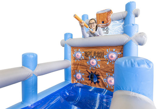 Order IPS Water Wars inflatable with water cannons for both young and old. Buy inflatable water attractions online now at JB Inflatables America 