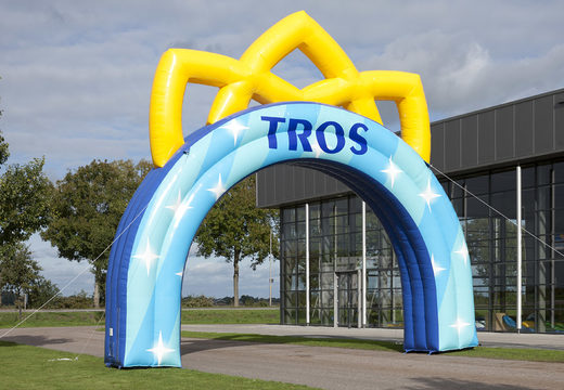 Inflatable custom tros advertisement archway to buy at JB Inflatables America. Request now a free design for an inflatable advertising arch in your own corporate identity