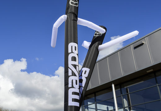 Custom Mazda skydancer in basic colors with your own company name and logo are perfect for various events. Order custom made inflatable tube at JB Promotions America
