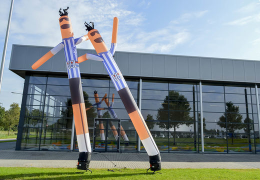 Order custom made FC Eindhoven skydancer in inflatable football uniform at JB Inflatables America. Request a free design for an wacky inflatable tube man in your own corporate identity now
