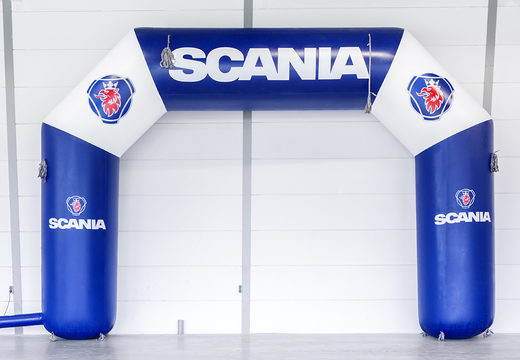 Order custom scania start & finish inflatanble archway for sport events at JB America. Buy custom made inflatable advertising arches for sale online