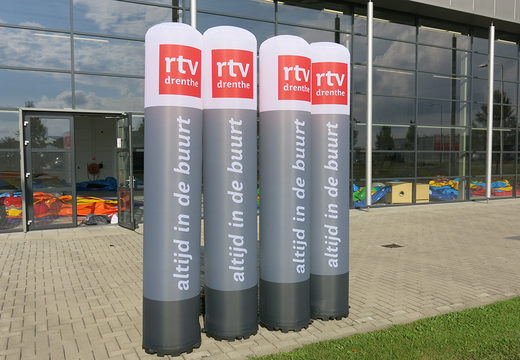 Buy custom-made inflatable RTV Drenthe pillars. Order your inflatable pillars online at JB Inflatables America 