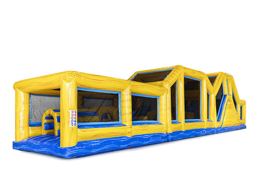 Marble inflatable 19m obstacle course with matching 3D objects and double courses in different themes for kids. Order inflatable obstacle courses now online at JB Inflatables America