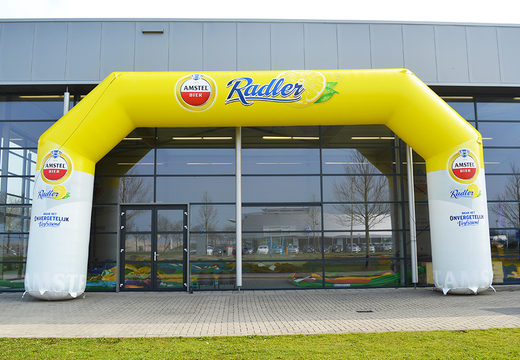 Custom amstel radler inflatable start & finish archway for sale at JB Promotions America. Order a promotional advertising arches online