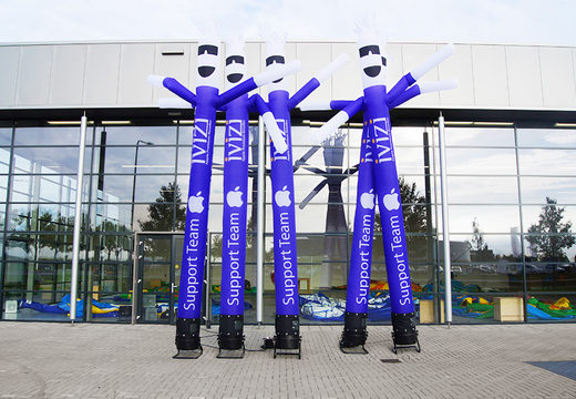 Custom made inflatable Ivizi skydancer at JB Promotions America; specialist in inflatable advertising items such as inflatable tubes